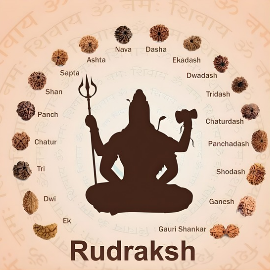 Authentic Rudraksha beads for spiritual protection and devotion