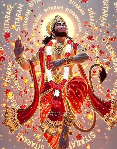 Shri Hanuman Ji inspiring devotion courage and Spiritual energy